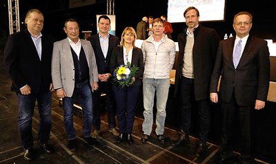 Der neu gewählte Aufsichtsrat des Chemnitzer FC.