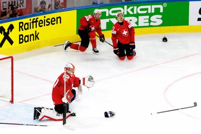 Der Moment nach dem Gegentor: Torhüter Leonardo Genoni und sein Team haben erneut ein WM-Finale verloren.