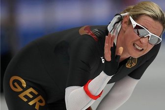 Abschied ausgeschlossen - Claudia Pechstein legte im Oval von Gangneung gut los, brach nach sieben Runden aber ein.