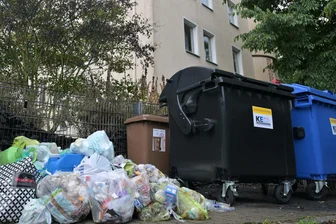 Abgebrannte Mülltonnen mit stinkendem Nachspiel: Zwickauer wissen nicht wohin mit ihren Abfällen - Weil nach einem Brand neue Müllcontainer bestellt werden mussten, stellten einige Zwickauer ihren Abfall unter freiem Himmel ab.