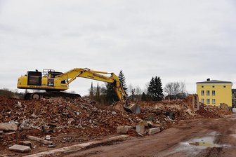 Abriss der Oelsnitzer Halbmondbrache: Das war's - 