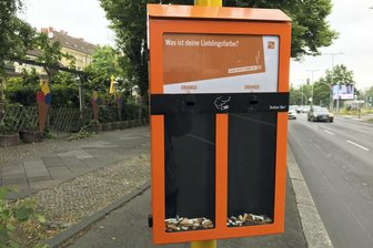 Abstimmen mit der Kippe: Reichenbach bekommt Ballot-Bin-Automaten - So ungefähr könnte der Reichenbacher Ballot-Bin-Automat aussehen. Allerdings soll er gelb werden.