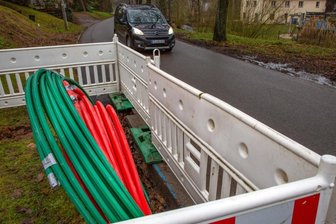Achtung! Hier wird gebaut - Auf der Gahlenzer Straße im Oederaner Ortsteil Gahlenz ist wegen dem Breitbandausbau bis zum 31.Dezember mit Verkehrsbehinderungen zu rechnen. 