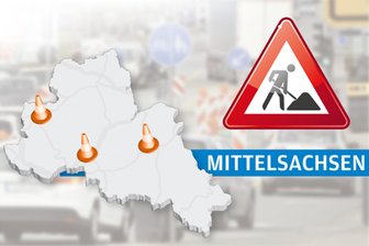 Achtung, neue Baustellen in Mittelsachsen: Alle wichtigen Termine und Orte - Grafik: Tilo Steiner