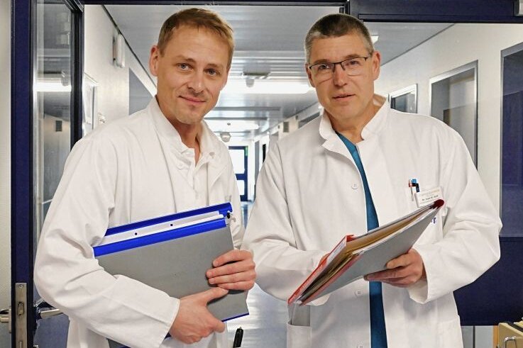 Ärztliche Doppelspitze in schweren Zeiten - Dr. Axel Bauer (links) und Dr. Matthias Weiß. 