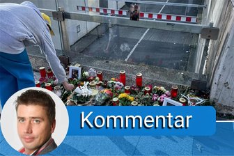 AfD-Stadtrat über Tod eines Ausländers: Grenzen übertreten - Nahe dem Unfallort, an dem der 20-Jährige verstarb, haben Menschen Blumen niedergelegt.