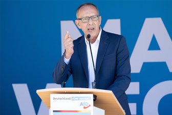 AfD-Wahlkampf mit Urban und Co. im Vogtland: Wie sich die Direktkandidaten präsentierten - Jörg Urban ist Vorsitzender der AfD in Sachsen.
