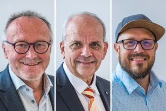 AfD will mit Nein stimmen: Ratsmehrheit für Zwickauer Sparpaket wackelt - Wolfgang Elsel, Michael Luther und Lars Dörner (von links) haben unterschiedliche Meinungen zum Sparpaket.