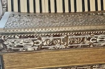 Akkordeons aus Markneukirchen? - Akkordeon der Firma Kruse aus Markneukirchen im Museum in Fuchsstadt. 