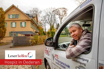 Aktion „Leser helfen“: Der gute Geist des Hospizes in Oederan - Zu jeder Jahreszeit ist Hausmeister Ronny Estel unterwegs, um Besorgungen für die Bewohnerinnen und Bewohner des Hospizes in Oederan zu machen.