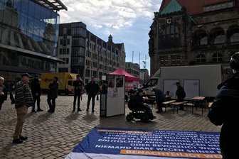 Aktionstag gegen Rassismus auf dem Neumarkt Chemnitz - 