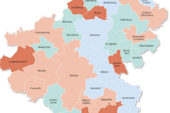 Aktuelle Coronadaten aus allen Kommunen in Westsachsen - 