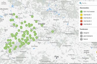 Aktuelle Pegelstände & Hochwasserwarnungen für Sachsen