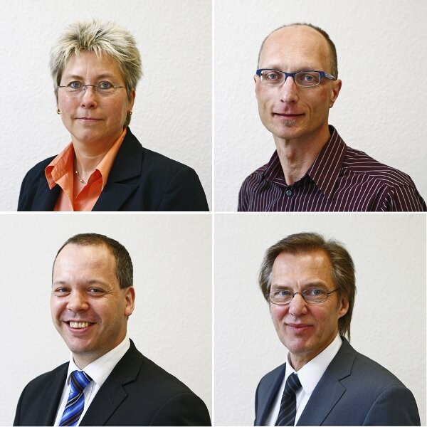 Alle Fördertöpfe ausschöpfen - Unsere Experten beim Telefonforum (v.l.o.n.r.u.): Silke Apel, Uwe Kantelberg, Tobias Wachs und Frank Wagner.