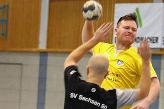 "Alles umgesetzt, was wir wollten" - Maximilian Müller vom HCAB steuerte zwei Treffer zum Erfolg gegen Werdau bei.