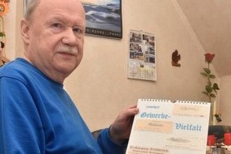 Als die Wirtschaft im Kurort florierte - Erhard Adler mit dem mittlerweile 19. Kalender zur Ortsgeschichte. 