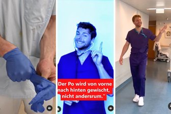 Als Quereinsteiger in die Pflege: Azubi aus Zwickau will auf Instagram Menschen für seinen Traumjob begeistern - In kurzen Videos, oft unterlegt mit Musik und Selbstironie, gibt Elias Ernst auf Instagram Einblicke in seinen Azubi-Alltag.