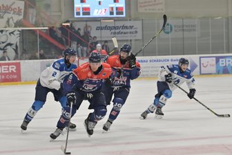 Als Spitzenreiter in die Pause: Die Eishockey-Wölfe und ihre wichtige Ausbeute vor dem Fest - Auch der Schönheider Yannek Seidel trug sich am Sonnabend zuhause in die Torschützenliste ein.