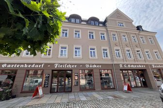 Altersgerechtes Wohnen im Schenkerhaus Reichenbach steht kurz vor Eröffnung - Das Schenkerhaus am Postplatz in der Reichenbacher Innenstadt.