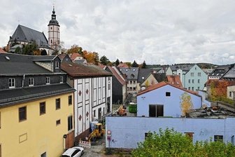 Altes Brauhausensemble Penig: Stadt sucht nach weiterem Fördergeld - Ein Teil des Peniger Brauereigeländes wird abgerissen. Vorbereitungen dafür haben begonnen. 