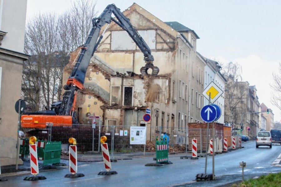 Altes Haus an der Trockentalstraße abgerissen - 