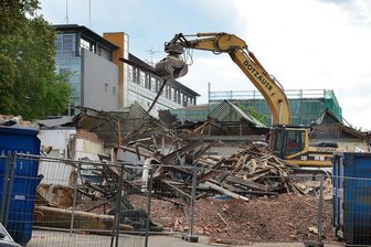 Altes Medienzentrum der Hochschule Mittweida verschwindet - 
