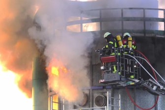 Altes Silo in Brand -