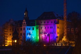 Am 4. Advent wieder Schlosskonzert in Lichtenstein - Erneut wird das Schloss beleuchtet und davor musiziert.