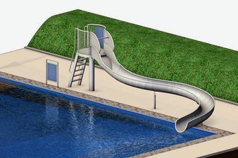 Am Donnerstag kommt die Rutsche: Freibäder in Altmittweida und Hainichen öffnen - So soll die neue Rutsche im Freibad Altmittweida aussehen.