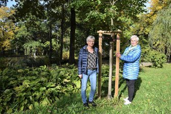 Am Samstag Einsatz im Reichenbacher Stadtpark - Ines Reißmann und Heike Albert (r.) vom Förderverein Parkanlagen. Am Samstag ruft ein Arbeitseinsatz im Stadtpark.