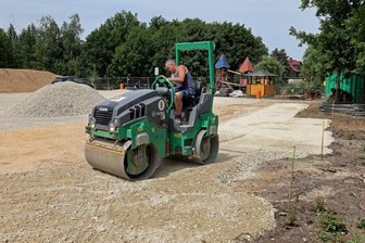 Am Spielplatz Voigtlaide geht's weiter - Für den zweiten Bauabschnitt am Spielplatz Voigtlaide haben die Arbeiten begonnen.