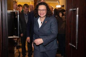 Andrea Nahles wirbt auf SPD-Neujahrsempfang für weltoffenes Chemnitz - 