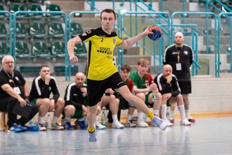 Annaberger Handballer ziehen gemischtes Fazit nach hoher Niederlage - Björn Grumpelt war mit sieben Treffern erfolgreichster Annaberger Werfer.