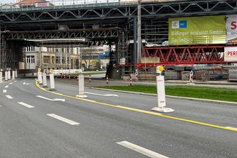Annaberger Straße in Chemnitz: Tagelange Vollsperrung beim Bahn-Viadukt - Auf der Annaberger Straße im Bereich des Viadukts wird nach Ostern für einige Tage voll gesperrt.