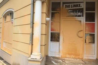 Anschlag auf Abgeordnetenbüro der Linken -