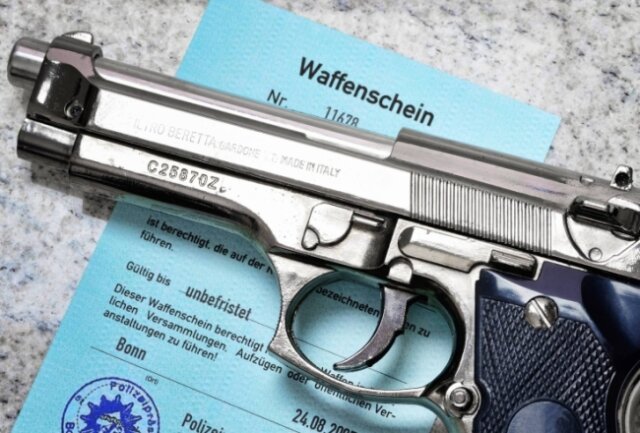 Anzahl der in Chemnitz registrierten Waffen steigt - Die Anzahl der in Chemnitz registrierten Waffen ist weiter gestiegen.