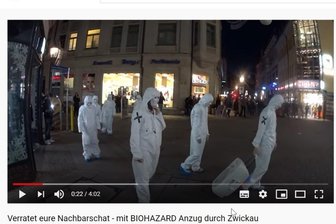 Anzeigen nach nicht angemeldeter Versammlung von Corona-Protestierern in Zwickau -