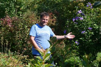 Arbeit auch im Herbst: Im Bergener Naturgarten wird jetzt gepflanzt - Im Herbst zeigt sich der Naturgarten von Markus Queck in seinen schönsten Farben.