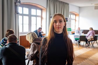Arbeitssuche in Mittweida: Per Speeddating zum neuen Job? - Polina Tarasenko (30) ist aus der Ukraine, lebt seit zwei Jahren in Mittweida und nutzte das Speeddating mit den Mittweidaer Firmen.