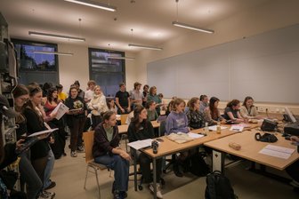 Artus - Excalibur: Hochschulbühne Mittweida mit neuem Musical - Das Team der Hochschulbühne bei den Proben für ihr diesjähriges Musical.
