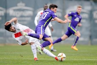 Aue: Kvesic fällt für Stuttgart-Partie aus - Der FCE muss auf Mario Kvesic, hier im Duell mit Giorgi Papunaschwili von Werder Bremen, verzichten.