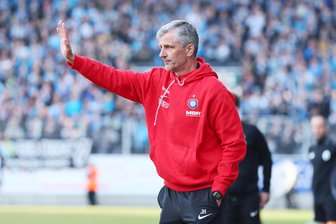 Aue-Trainer Härtel vor Heimspiel gegen Stuttgart II: „Wird kein Selbstläufer“ - Er will mit dem FC Erzgebirge Aue unbedingt wieder punkten: Cheftrainer Jens Härtel.