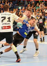 Auer bleiben im Derby zu blass - Für Aues Rückraumakteur Elias Gansau glich das Sachsenderby gegen den HC Elbflorenz einer Achterbahnfahrt. 