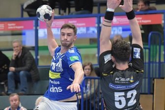 Auer erleben Herzschlagfinale - Aues Adrian Kammlodt war gegen Ludwigshafen in der alles entscheidenden Phase wurfsicher. Der Rückraumakteur hatte dadurch großen Anteil am wertvollen Auswärtssieg des EHV.