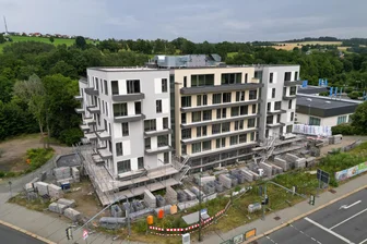 Auerbach: „Frühlingserwachen“ im Keffel-Haus - Das Keffel-Haus ist ein Neubau der Diakonie. Das Foto entstand bei den Bauarbeiten.