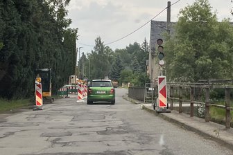 Auerswalder Hauptstraße wird komplett gesperrt - Eine von vier Ampeln an der Auerswalder Hauptstraße. Ab 30. Juni ist die Durchfahrt voll gesperrt.