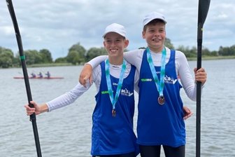 Auf dem Beetzsee erfolgreich - Jonas Dreßler (l.) und Ole Thalheim holten bei der Ostdeutschen Meisterschaft über im K2 über 2000 Meter Bronze.