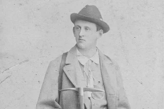 Auf den Spuren einer Markneukirchner Bergsteiger-Legende - Oscar Schuster in einer 1894 in einem Dresdener Studio entstandenen Aufnahme.