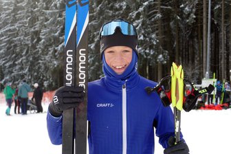 Auf den Spuren von Eric Frenzel: Junger Erzgebirger wird zum Hoffnungsträger in der Nordischen Kombination - Genoss sein Heimspiel in vollen Zügen: Elias Berthold.