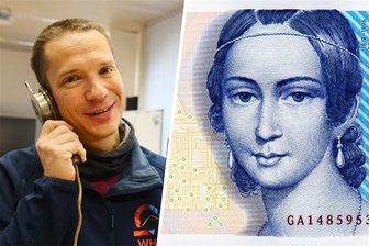 Auf ein Telefonat mit Clara Schumann – Zwickauer Informatiker haucht der Musikerin Leben ein - Mission erfüllt: WHZ-Professor Sven Hellbach kann die Stimme von Clara Schumann, die einst auf dem 100-Mark-Schein abgebildet war, aus einem historischen Telefon hören.